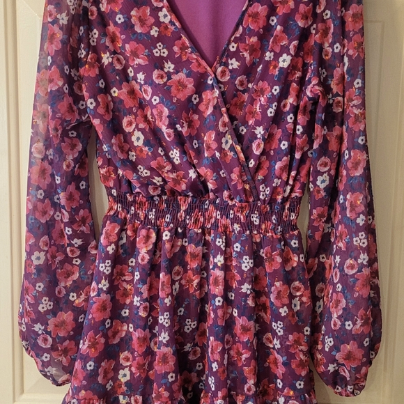 Peach Love California Purple and Pink Dress - Picture 1 of 3